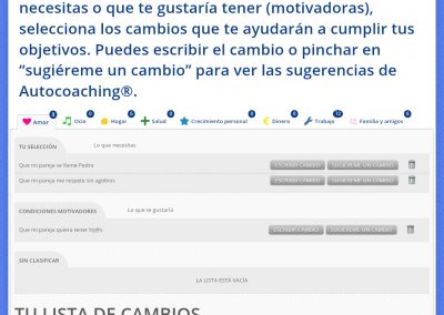 Aplicación coaching móviles